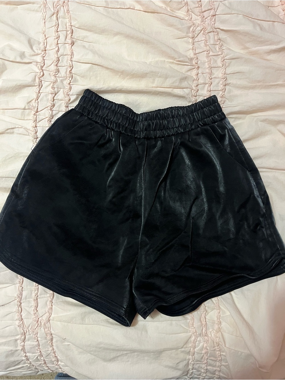 Black Velvet Women’s Elastic Waist Shorts